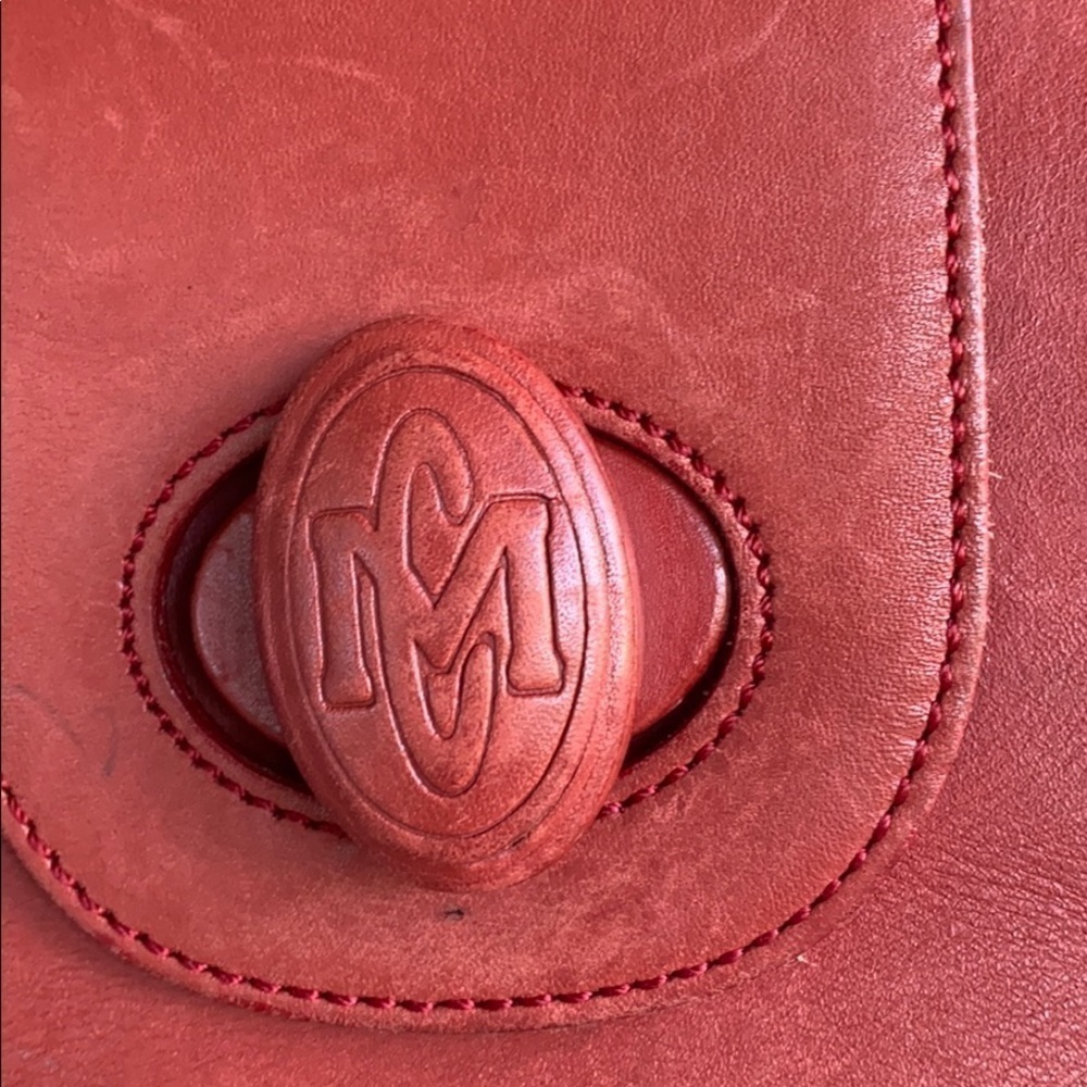 Artisans Alaska MC MASCOT Red Natural Cowhide Leather Bag - Picture 10 of 15